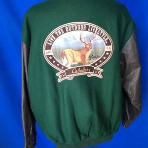 MENS CABELA’S MONDETTA WOOL BOMBER JACKET